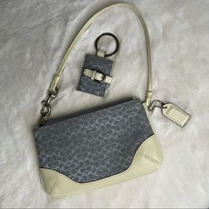 Coach wristlet and keychain set